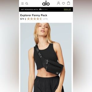 Alo Yoga explorer fanny pack brand new with tags